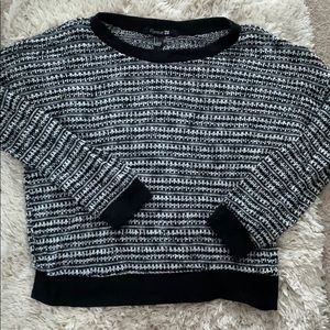 Forever 21 size small black and white marled sweater